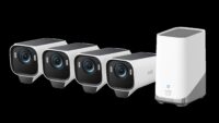 Sistem supraveghere 4+1 Anker "eufyCam S3 Pro", 4K, Wi-Fi 2.4 GHz, bullet, wireless, 16GB EMMC + 16TB extern, exterior, panou solar, AI, color night vision, , detectie miscare, IP67, , HomeBase S380, "T88943W1" (timbru verde 4 lei) - 0194644298692
