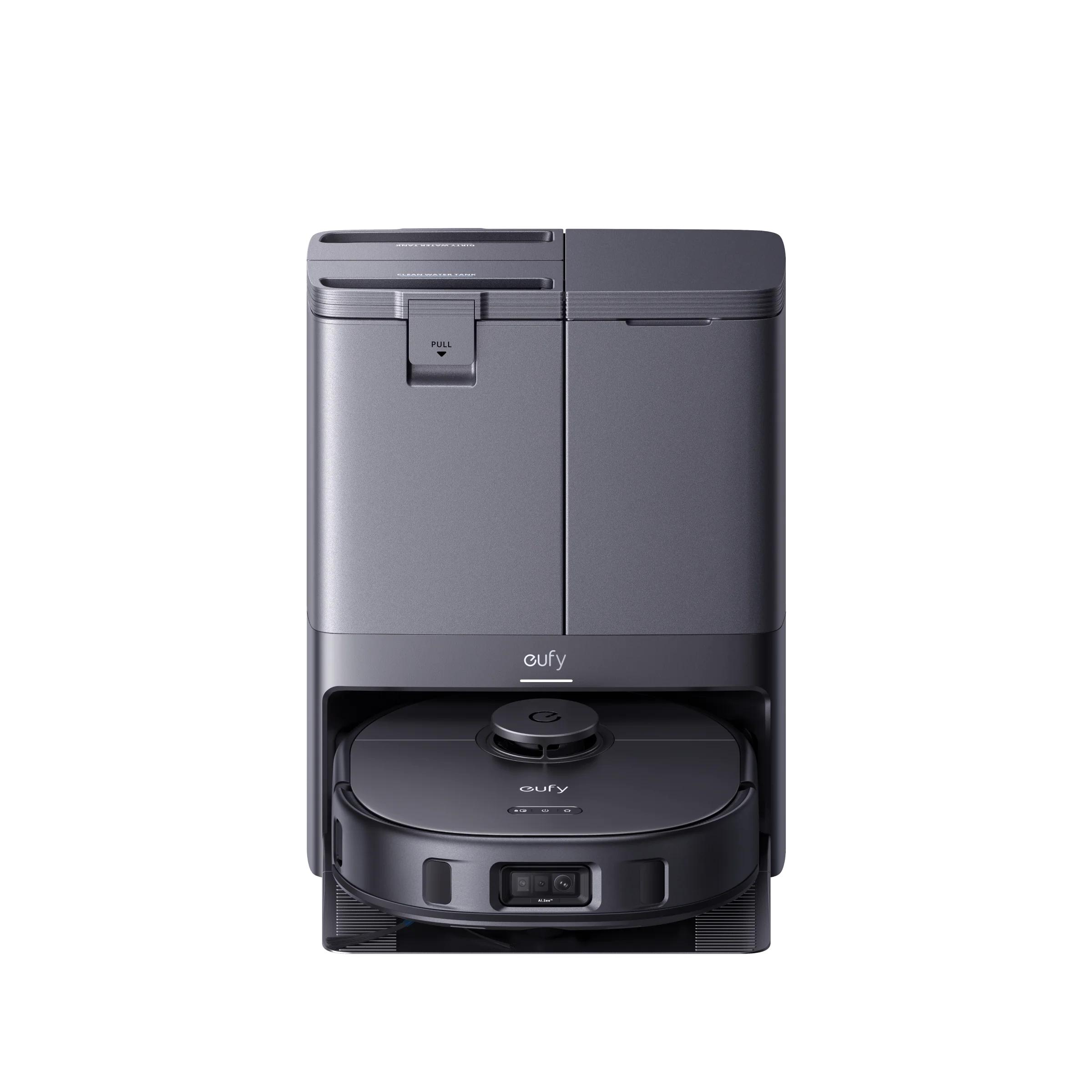 Robot All-in-One Anker "eufy X10 Pro Omni", 8.000 Pa, aspirare uscata si umeda, Wi-Fi, BTH, App, multi-suprafete, volum rezervor 2.5L, negru, "T2351G11" (timbru verde 11 lei) - 194644178093 - imagine 2