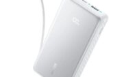 POWER BANK Anker 20.000 mAh, 22.5W Fast charge, 1 x USB-C, 1 x USB-A, afisaj electronic, cablu USB-C inclus, 392, alb, "A110EH21" (timbru verde 0.98 lei) - 194644276652