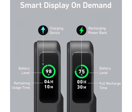 POWER BANK Anker "MagGo" 10.000 mAh, 27W Qi 2.0 15W, suport pliabil, compatibil iPhone 15/14/13/12, 1 x USB-C, afisaj inteligent, 389 g, negru, "A1654G11" (timbru verde 0.98 lei) - 194644173388 - imagine 4