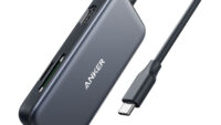 DOCKING Station Anker 5-in-1, porturi: 2 x USB-A 3.0, HDMI 4K @30Hz, microSD, SD, fara functie de incarcare, conectare prin USB-C, gri, "A8334HA1" (timbru verde 0.18 lei - 194644021085