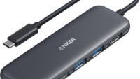 DOCKING Station Anker 5-in-1, porturi: 2 x USB-C, 2 x USB-A, HDMI 4K la 30Hz, 5 Gbps, PD 85W, conectare prin USB-C, gri, "A8355H11" (timbru verde 0.18 lei - 0194644101237
