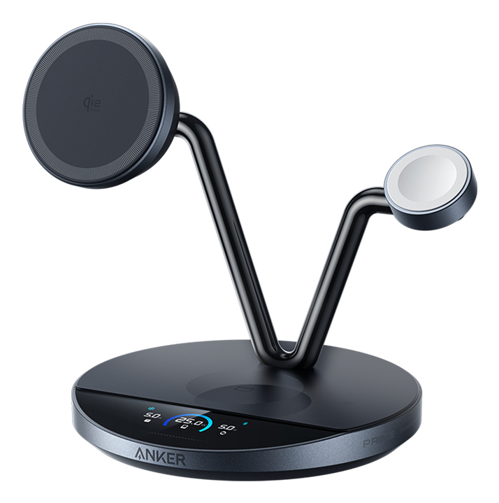 Alimentator retea Anker "Prime",Wireless Charging Station,3-in-1, MagGo, AirCool, Dock Stand, Negru "B25X7G11" (timbru verde 0.18 lei)-0194644268039