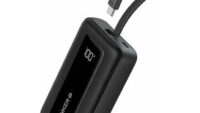 POWER BANK Anker "Zolo" 10.000 mAh, 30W, cablu USB-C incorporat, 2 x USB-C, 1 x USB-A, PD, QC, negru, "A1688H11" (timbru verde 0.98 lei) - 0194644201081
