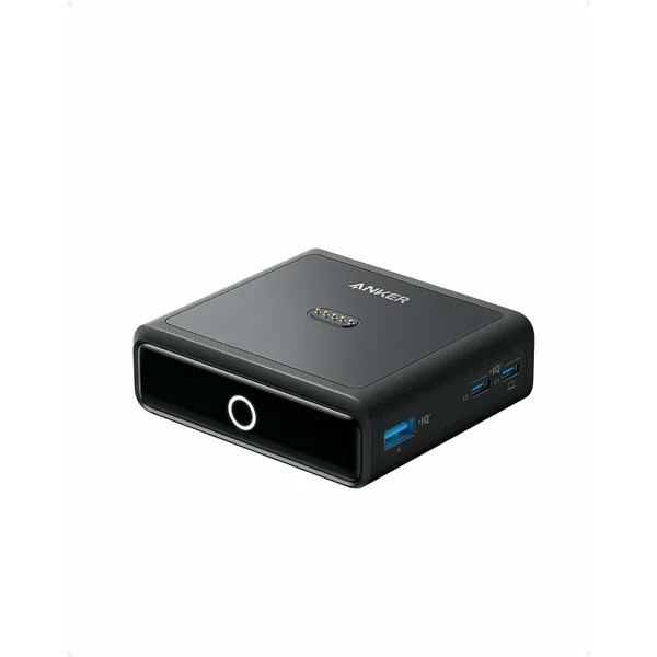BAZA de incarcare baterie externa Anker "Prime" ,100W, incarcare rapida 4-in-1,PD si Power IQ 3.0,rez la socuri, 1xUSB,2xUSB-C, 1xPogo Pin,498 g, negru, "A1902311" (timbru verde 0.98 lei)-194644150662