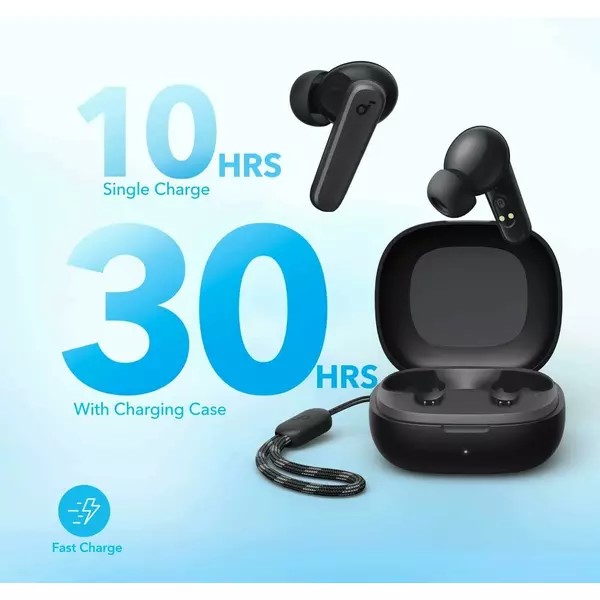 Casti TWS Anker "Soundcore R50i v2", tip butoni, utilizare multimedia, Bluetooth 5.3, 2 x mic, durata baterie pana la 30 ore, alb, "A3949G22" (timbru verde 0.18 lei) - 0194644199425 - imagine 3
