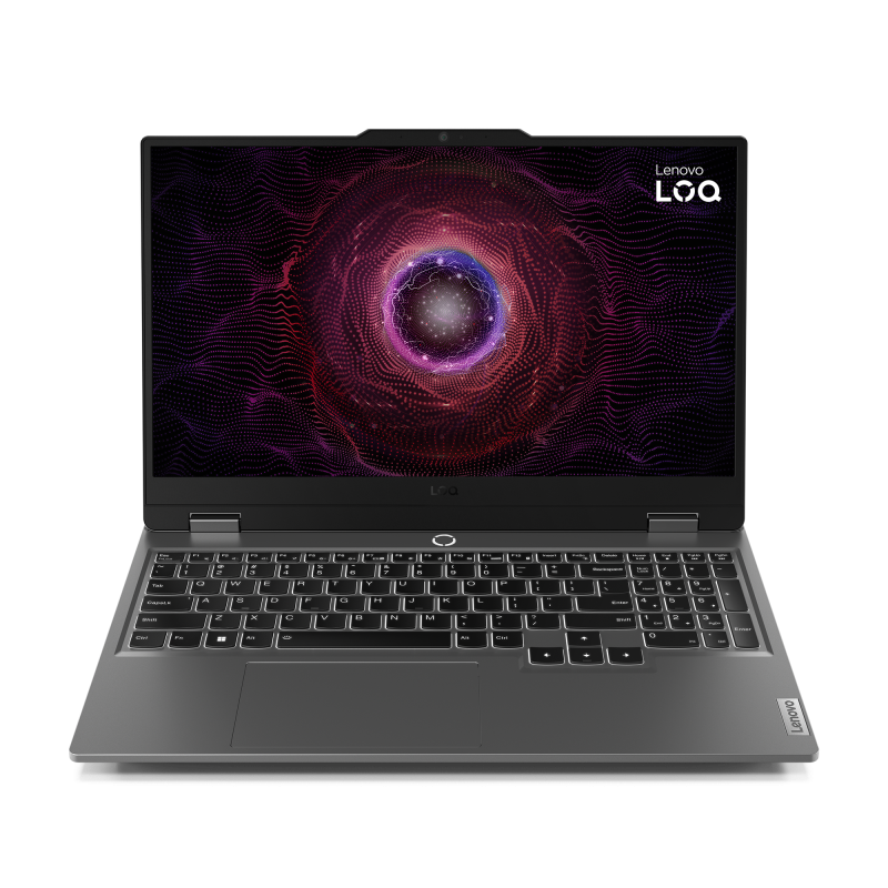 Laptop Gaming LENOVO LOQ 15AHP9, cu procesor AMD Ryzen 7 7445HS, 15.6'' IPS, 16 GB DDR5, 1 TB, nVidia GeForce RTX 4050, 6GB GDDR6, Fara OS, 3 ani Garantie (83DX00J0RM)