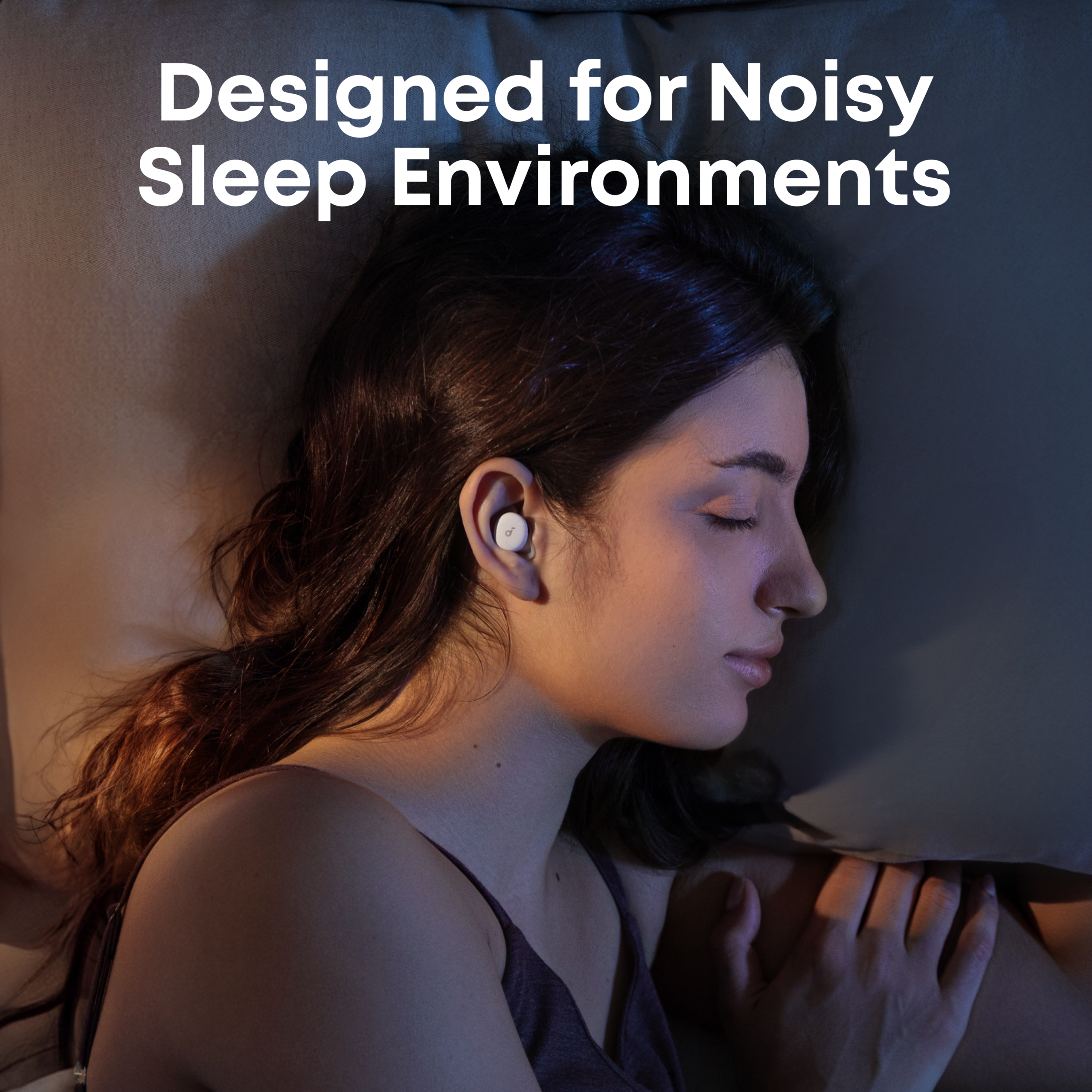 Casti Anker "Soundcore Sleep A30", tip butoni, utilizare multimedia, monitorizare somn, Bluetooth 5.4, USB-C, autonomie pana la 45 ore, ANC si PNC, alb, "D1301G21" (timbru verde 0.08 lei) - 0194644266028 - imagine 3