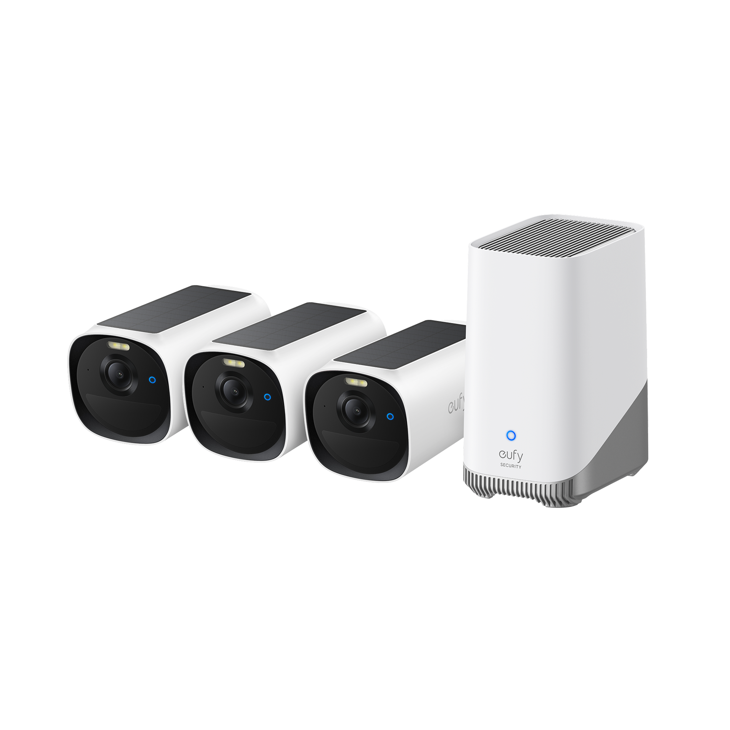 Sistem supraveghere 3+1 Anker "EufyCam E40" "T8144" + "Homebase 3" , alb "E8144328" (timbru verde 4 lei)-0194644279516