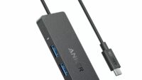 HUB Anker, 4-in-1, USB 3.0 x 4 porturi, incarcare prin USB Type-C, viteza 5 Gbps, conectare prin USB-C, negru, "A8309G11" (timbru verde 0.18 lei - 0194644177737