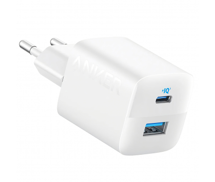 INCARCATOR retea Anker "323" 33W, PowerIQ, 1 x USB Type-C, 1 x USB,  alb, "A2331G21" (timbru verde 0.18 lei) - 0194644115524