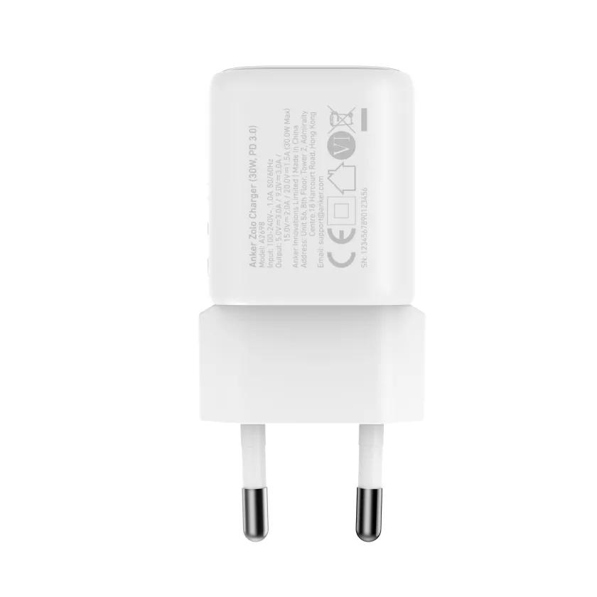 Alimentator retea Anker, Zolo, 30W, fast charge, 1 x USB-C, alb, "A2698G21" (timbru verde 0.18 lei) - 0194644297589 - imagine 4