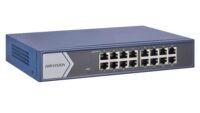 16 Port Gigabit Smart Switch Hikvision DS-3E1516-EI(V3) 16 × Gigabit RJ45 port Support IEEE 802.3az Support STP/RSTP loop prevention with storm control Support cable detection to locate failure Support DHCP snooping Support 6 kV surge protection (DS-3E1516-EIV3)