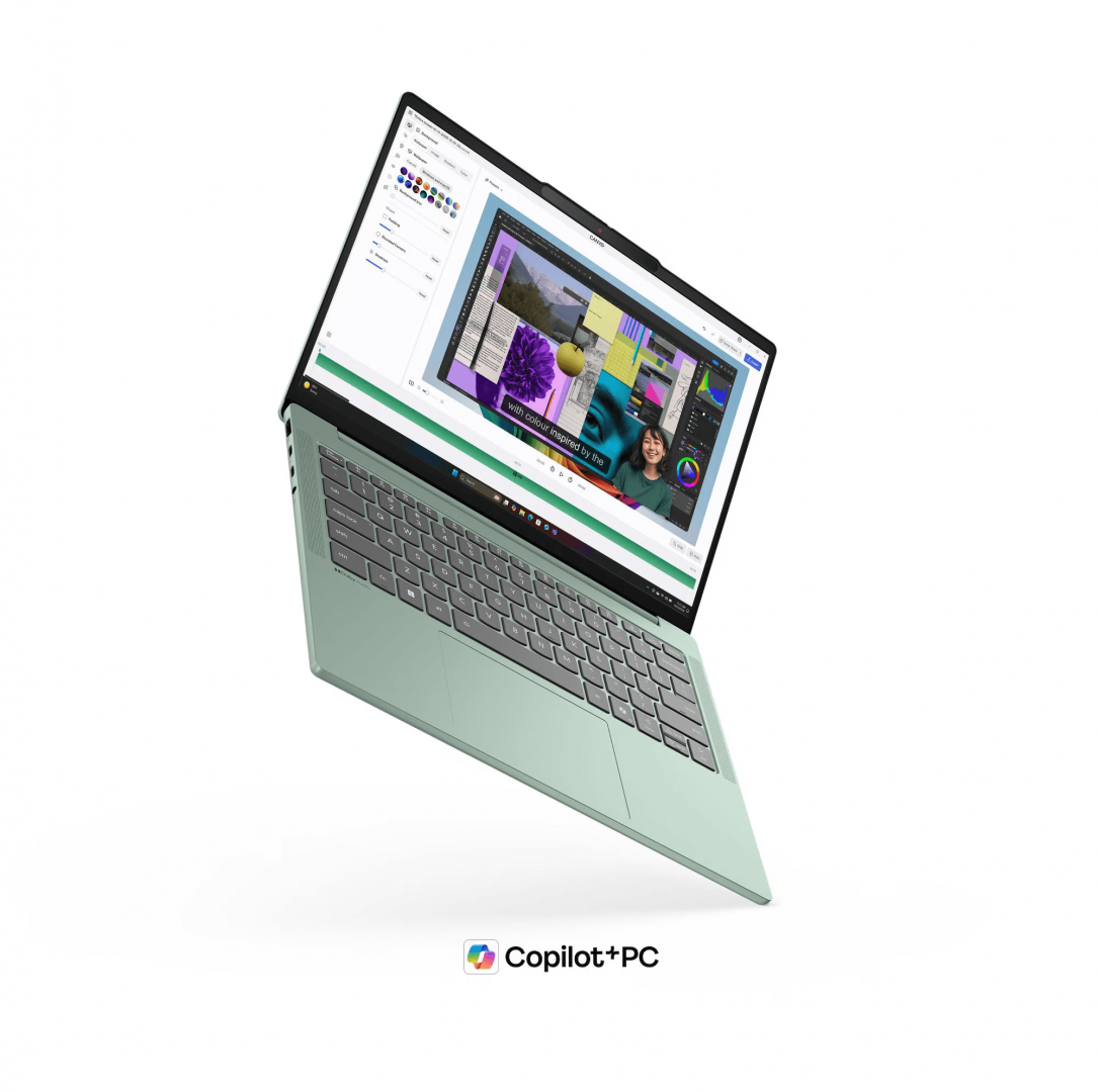 Laptop Consumer Lenovo IdeaPad Slim 5 14AGP11, cu procesor Ryzen AI 5 430, 14'' OLED, 16 GB DDR5, 1 TB, AMD Radeon 840M, Fara OS, 3 ani Garantie (83S1004JRM) - imagine 3