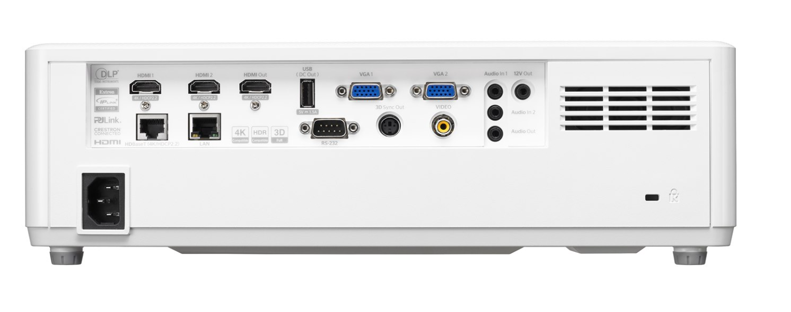 Videoproiector Optoma ZU607T, WUXGA 19201200, 6.500 lumeni (5.200 ANSI lumeni), 3.000.000:1, 16:10/ 4:3/ 16:9, dimensiune maxima imagine 301.8'', laser DuraCore 30.000 ore, distanta maxima de proiectie 7.8 m, zoom optic manual 1.6x, lens shift vertical -100% ~ +120%, lens shift orizontal +/-10% (E9PD7L102EZ1D) - imagine 8