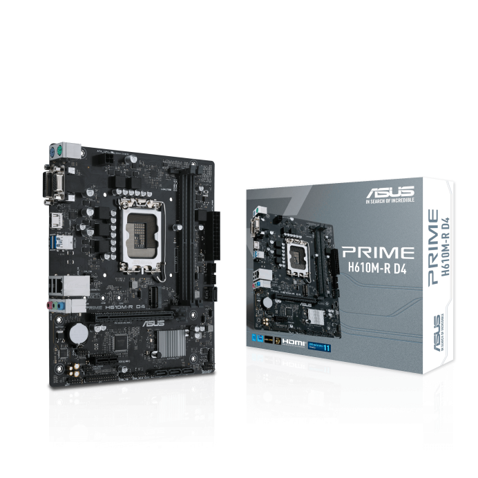 Placa de bază ASUS PRIME H610M-R D4 LGA1700 (PRIME H610M-R D4SI)