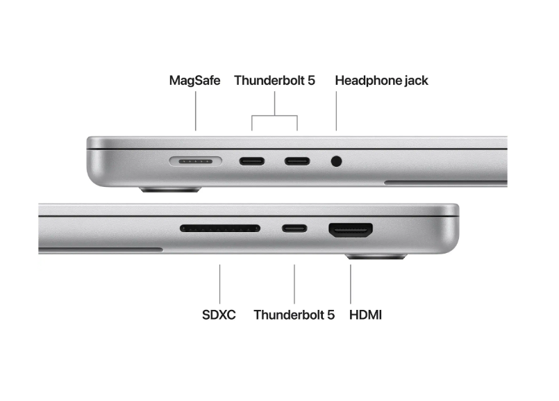 MacBook Pro 16.2"/Apple M5 Max (CPU 18-core, GPU 40-core, Neural Engine 16-core)/128GB/4TB - Silver - NANO TEXTURE DISPLAY - INT KB - 140W ADAPTER - 2026 (CTO from MGE94RO/A (Z1MY0018U) - imagine 3